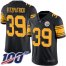 Nike Pittsburgh Steelers #39 Minkah Fitzpatrick Black Mens Stitched NFL Limited Rush 100th Season Jersey