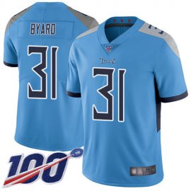 Nike Tennessee Titans #31 Kevin Byard Light Blue Alternate Mens Stitched NFL 100th Season Vapor Limited Jersey