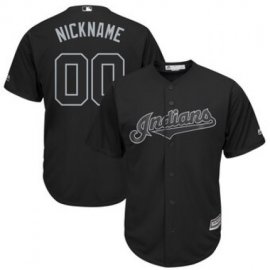 Cleveland Indians Majestic 2019 Players Weekend Cool Base Roster Custom Jersey Black