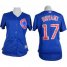 Chicago Cubs #17 Kris Bryant Blue Alternate Womens Stitched MLB Jersey