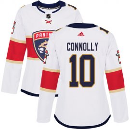 Adidas Florida Panthers #10 Brett Connolly White Road Authentic Womens Stitched NHL Jersey