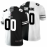 New York Jets Custom Mens Black V White Peace Split Nike Vapor Untouchable Limited NFL Jersey