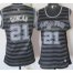 Cheap Women San Antonio Spurs 21 Tim Duncan Grey With Black Strip Revolution 30 Swingman NBA Jerseys