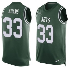 Nike New York Jets #33 Jamal Adams Green Team Color Mens Stitched NFL Limited Tank Top Jersey