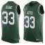 Nike New York Jets #33 Jamal Adams Green Team Color Mens Stitched NFL Limited Tank Top Jersey