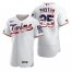 Minnesota Twins #25 Byron Buxton Mens Nike White Fluttering USA Flag Limited Edition Authentic MLB Jersey