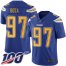 Nike Los Angeles Chargers #97 Joey Bosa Electric Blue Youth Stitched NFL Limited Rush 100th Season Jersey