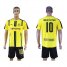 Dortmund #10 Mkhitaryan Home Soccer Club Jersey