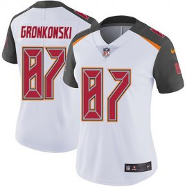 Nike Tampa Bay Buccaneers #87 Rob Gronkowski White Womens Stitched NFL Vapor Untouchable Limited Jersey