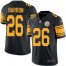 Nike Pittsburgh Steelers #26 Mark Barron Black Mens Stitched NFL Limited Rush Jersey