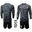 Belgium Blank Black Goalkeeper Long Sleeves Kid Soccer Country Jersey