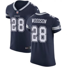 Nike Dallas Cowboys #28 Darren Woodson Navy Blue Team Color Mens Stitched NFL Vapor Untouchable Elite Jersey