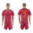 Roma #2 Rudiger Red Home Soccer Club Jersey