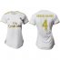 Womens Real Madrid #4 Sergio Ramos Home Soccer Club Jersey