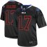 Nike Buffalo Bills #17 Josh Allen Lights Out Black Mens Stitched NFL Elite Jersey