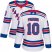 Adidas New York Rangers #10 Artemi Panarin White Road Authentic Womens Stitched NHL Jersey