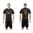 Barcelona #9 Suarez Black Soccer Club Jersey