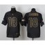 Nike Denver Broncos #18 Peyton Manning Black Gold No. Fashion Mens Stitched NFL Elite Jersey
