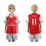 Arsenal #11 Ozil Home Kid Soccer Club Jersey
