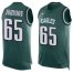 Nike Philadelphia Eagles #65 Lane Johnson Midnight Green Team Color Mens Stitched NFL Limited Tank Top Jersey