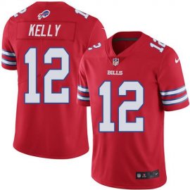 Nike Buffalo Bills #12 Jim Kelly Red Mens Stitched NFL Elite Rush Jersey