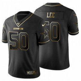 Dallas Cowboys #50 Dean Lee Mens Nike Black Golden Limited NFL 100 Jersey