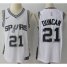 Mens Nike San Antonio Spurs #21 Tim Duncan White NBA Swingman Association Edition Jersey