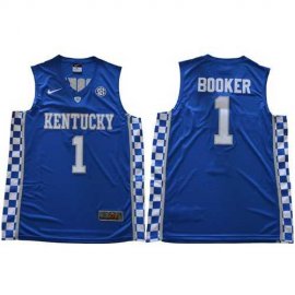 Kentucky Wildcats #1 Devin Booker Royal Blue Basketball Elite Stitched NCAA Jersey
