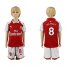 Arsenal #8 Ramsey Home Kid Soccer Club Jersey