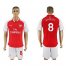 Arsenal #8 Ramsey Home Soccer Club Jersey