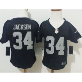 Toddler Nike Las Vegas Raiders #34 Bo Jackson Black Team Color Stitched NFL Elite Jersey