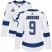 Adidas Tampa Bay Lightning #9 Tyler Johnson White Road Authentic Womens 2020 Stanley Cup Champions Stitched NHL Jersey