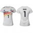 Womens Germany #1 Neuer White Home Soccer Country Jersey