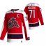 Columbus Blue Jackets #71 Nick Foligno Red Mens Adidas 2020-21 Reverse Retro Alternate NHL Jersey