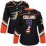 Adidas Anaheim Ducks #7 Andrew Cogliano Black Home Authentic USA Flag Womens Stitched NHL Jersey
