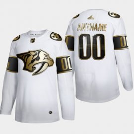 Nashville Predators Custom Mens Adidas White Golden Edition Limited Stitched NHL Jersey