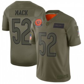 Nike Chicago Bears #52 Khalil Mack Camo Mens Stitched NFL Limited 2019 Salute To Service Jersey