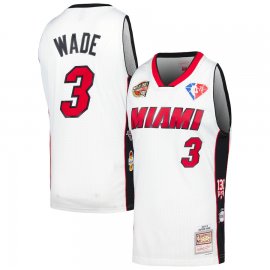 Dwyane Wade Miami Heat Mitchell & Ness Unisex Hall of Fame Class of 2023 Throwback Swingman Jersey – White