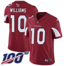 Nike Arizona Cardinals #10 Chad Williams Red Team Color Mens Stitched NFL 100th Season Vapor Limited Jersey
