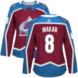 Adidas Colorado Avalanche #8 Cale Makar Burgundy Home Authentic Womens Stitched NHL Jersey