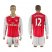 Arsenal #12 Giroud Red Home Long Sleeves Soccer Club Jersey