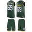 Nike Green Bay Packers #69 David Bakhtiari Green Team Color Mens Stitched NFL Limited Tank Top Suit Jersey