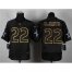 Nike Dallas Cowboys #22 Emmitt Smith Black Gold No. Fashion Mens Stitched NFL Elite Jersey