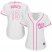 Washington Nationals #16 Victor Robles White/Pink Fashion Womens Stitched MLB Jersey