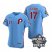 Phillies 17 Rhys Hoskins Blue Nike 2022 World Series Flexbase Jersey