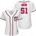 Washington Nationals #51 Wander Suero White Home Womens Stitched MLB Jersey