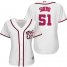Washington Nationals #51 Wander Suero White Home Womens Stitched MLB Jersey