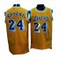 Los Angeles Lakers 24 Kobe Bryant Walter Brown HWC Swingman Yellow Jersey Cheap