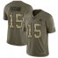 Nike Carolina Panthers #15 Chris Hogan Olive/Camo Mens Stitched NFL Limited 2017 Salute To Service Jersey