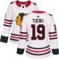 Adidas Chicago Blackhawks #19 Jonathan Toews White Road Authentic Womens Stitched NHL Jersey
